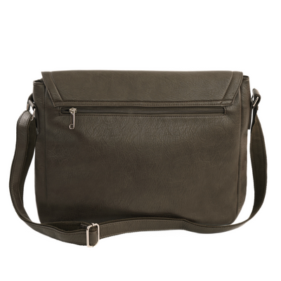 Brown men`s shoulder bag S11